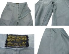 画像3: 1950's U.S.AIR FORCE MIL T-4335A Hemmed Bottoms　Sage Green　size w 30 inch (表記 30R) (3)