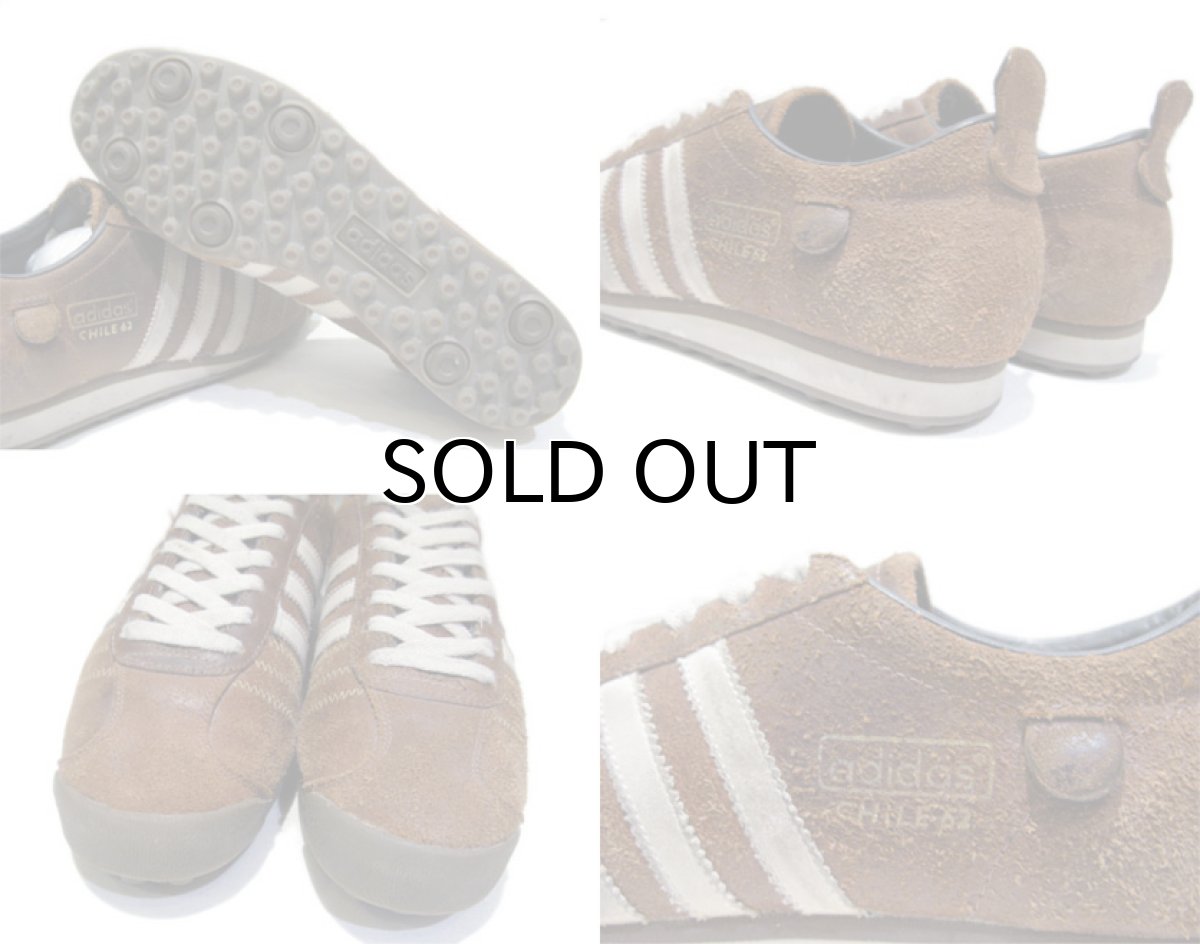 画像3: 00's adidas "CHILE 62" Leather Sneaker　BROWN　size 9.5 (27.5 cm) (3)