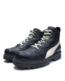 画像1: RUDOLF DASSLER SCHUHFABRIK by PUMA Leather Sneaker　BLACK　size 6 1/2 (24.5 cm) (1)