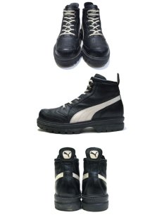 画像2: RUDOLF DASSLER SCHUHFABRIK by PUMA Leather Sneaker　BLACK　size 6 1/2 (24.5 cm) (2)