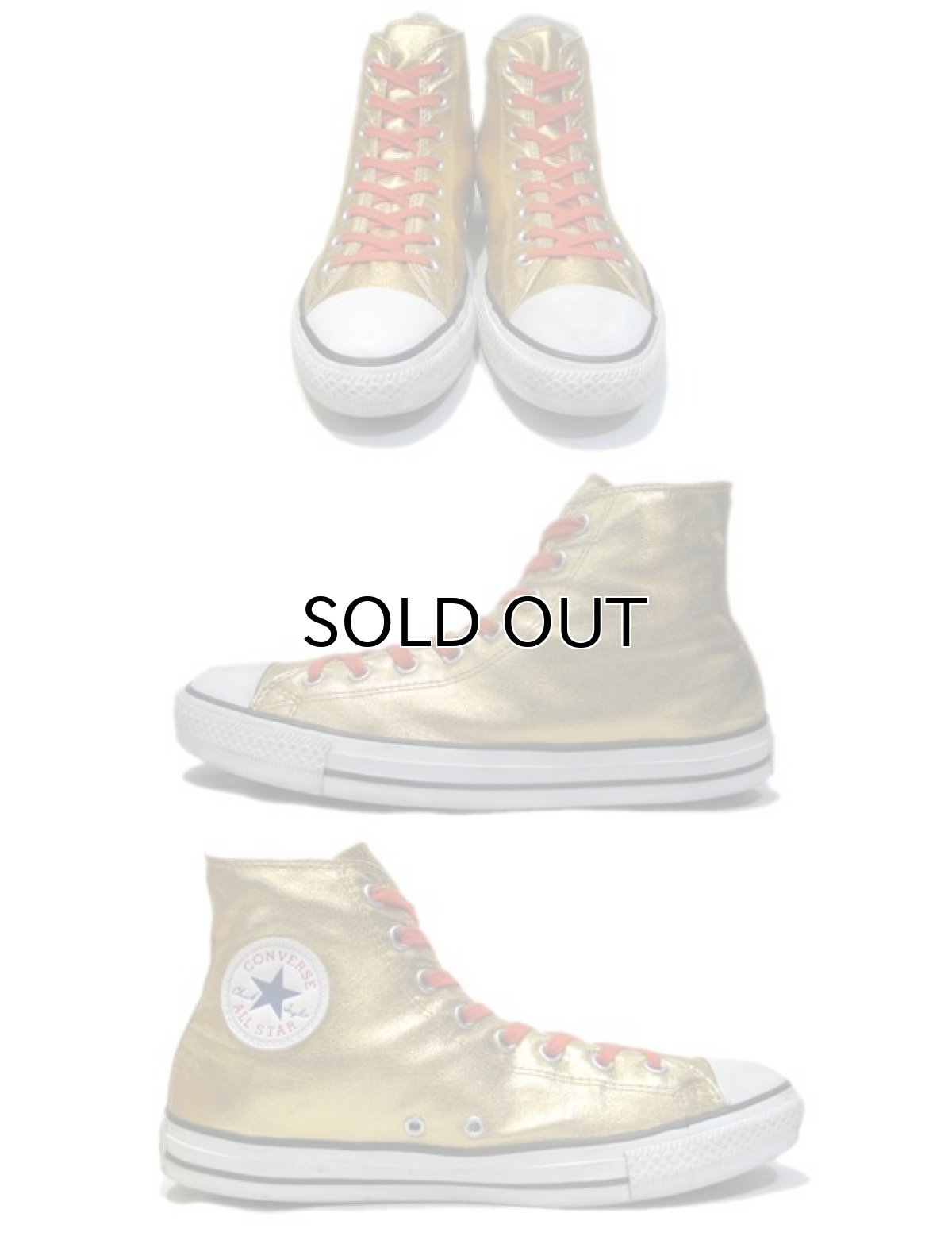 画像2: 00's Converse ALL STAR Hi-Cut Sneaker　GOLD　size 11 (29.5 cm) (2)