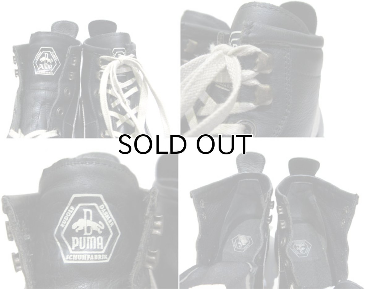 画像4: RUDOLF DASSLER SCHUHFABRIK by PUMA Leather Sneaker　BLACK　size 6 1/2 (24.5 cm) (4)