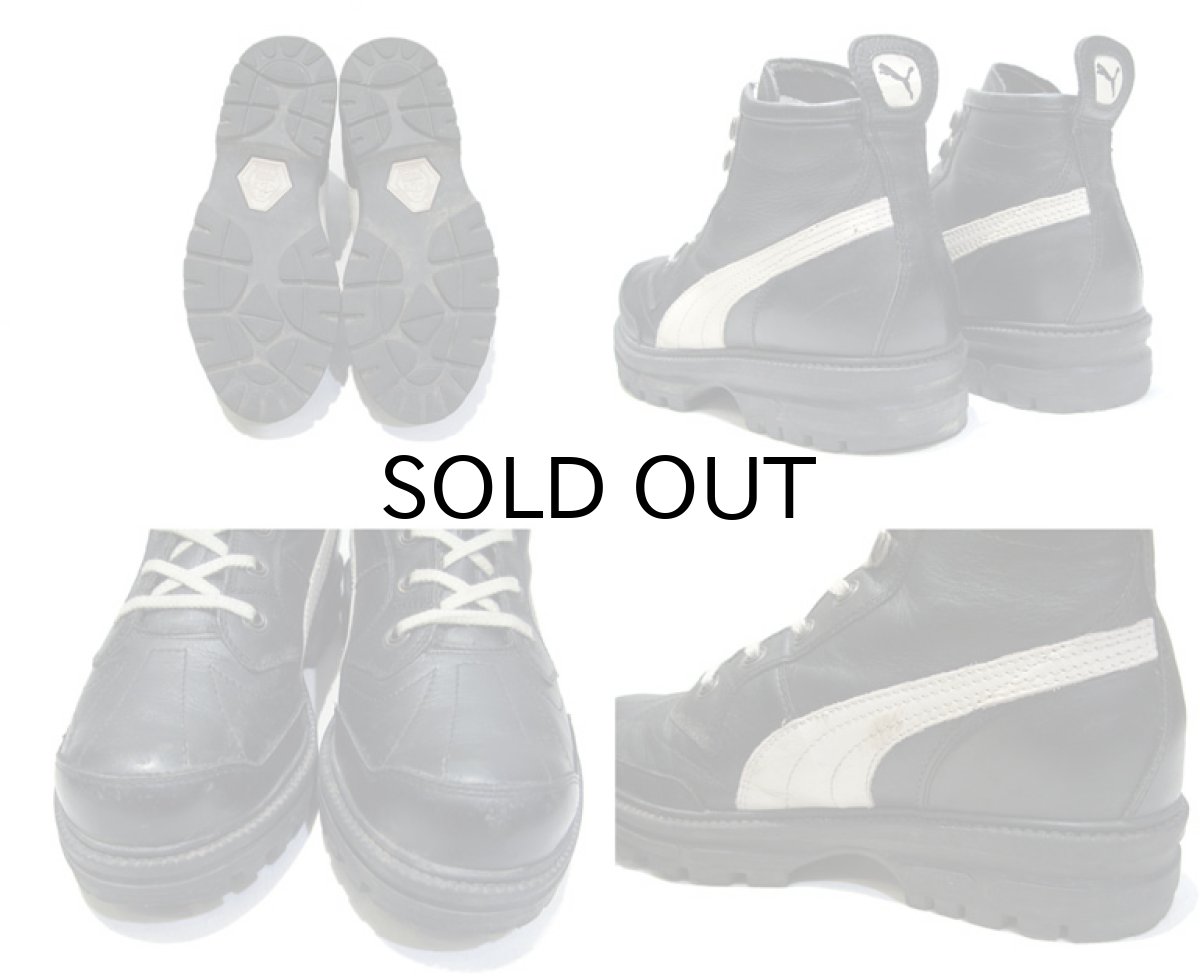 画像3: RUDOLF DASSLER SCHUHFABRIK by PUMA Leather Sneaker　BLACK　size 6 1/2 (24.5 cm) (3)