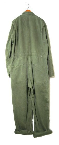 画像2: 1950's~ U.S.A Unknown Cotton Satin All in One　OLIVE　sizeM (表記 不明) (2)