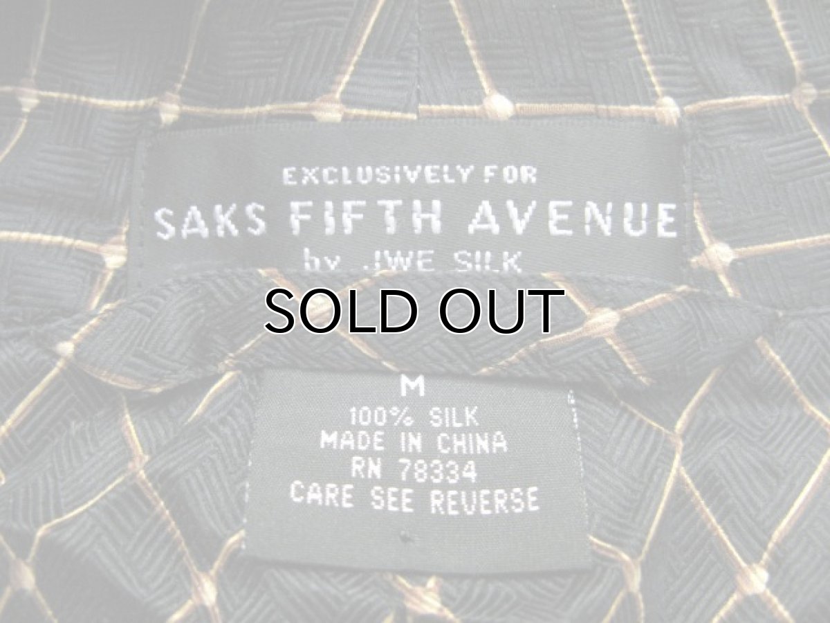 画像5: SAKS FIFTH AVENUE Silk Gown　BLACK　size L-XL (表記 不明) (5)