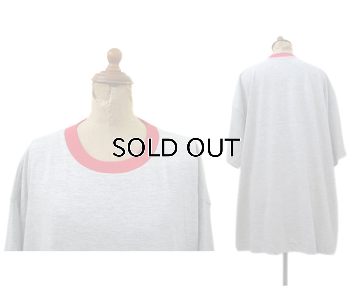 画像2: "Foot Locker" Ringer T-Shirts　Dead Stock　Heather Grey / Red　size XL / XXL (2)