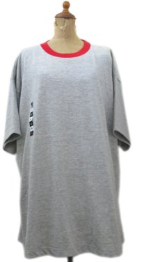 画像1: "Foot Locker" Ringer T-Shirts　Dead Stock　Heather Grey / Red　size XL / XXL (1)