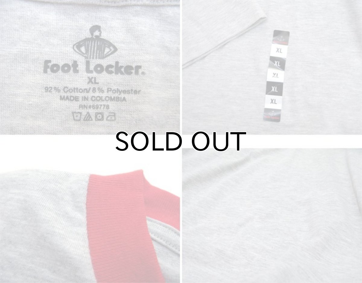 画像3: "Foot Locker" Ringer T-Shirts　Dead Stock　Heather Grey / Red　size XL / XXL (3)