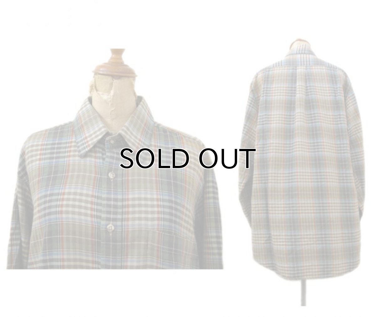 画像2: 1980's ABERCROMBIE & FITCH Check Pattern L/S Shirts　BROWN　サイズ L (表記 L) (2)