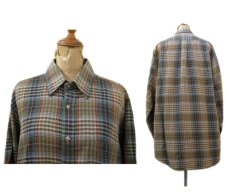 画像2: 1980's ABERCROMBIE & FITCH Check Pattern L/S Shirts　BROWN　サイズ L (表記 L) (2)