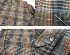 画像4: 1980's ABERCROMBIE & FITCH Check Pattern L/S Shirts　BROWN　サイズ L (表記 L) (4)