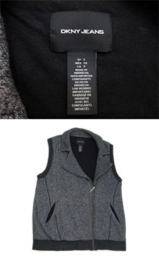 画像4: DKNY JEANS Double Breast Sleeveless Tops　Charcoal Grey　size M - L (表記 S) (4)