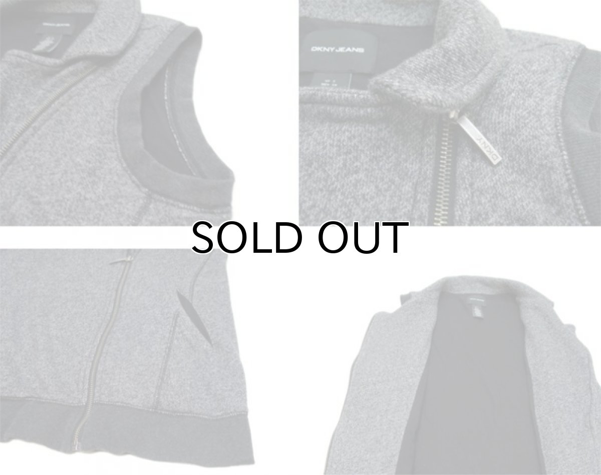 画像5: DKNY JEANS Double Breast Sleeveless Tops　Charcoal Grey　size M - L (表記 S) (5)