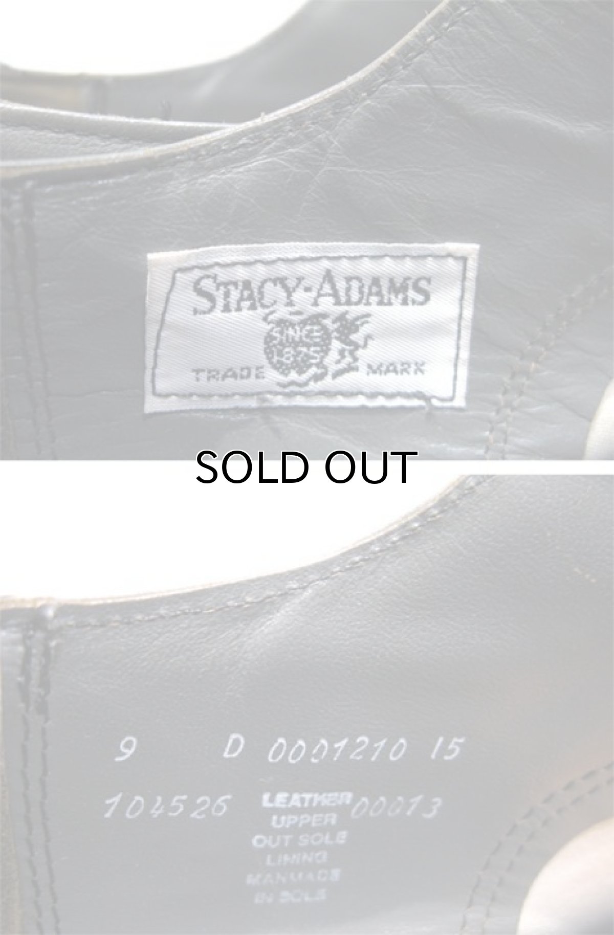 画像3: 1960-70's STACY ADAMS Straight Tip Leather Shoes　GREY　size 9 (27 cm) (3)