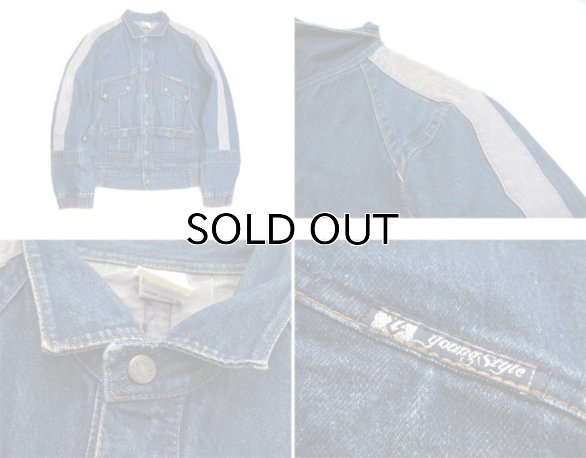 画像4: 1980's Europe "YS young style" Design Denim Jacket Indigo Blue size M - L (表記 3) (4)