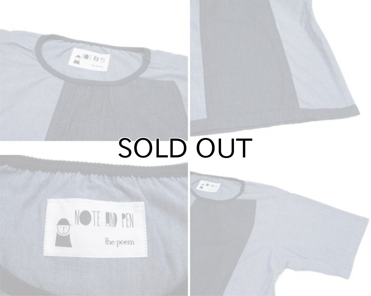 画像3: (D) Note and Pen ノートとペン "retouch" Chambray/Denim Tee Blue Denim (3)