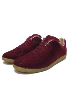 画像1: Maison Martin Margiela 22 Leather/Velvet Sneaker　Burgundy　size 42 (27cm) (1)