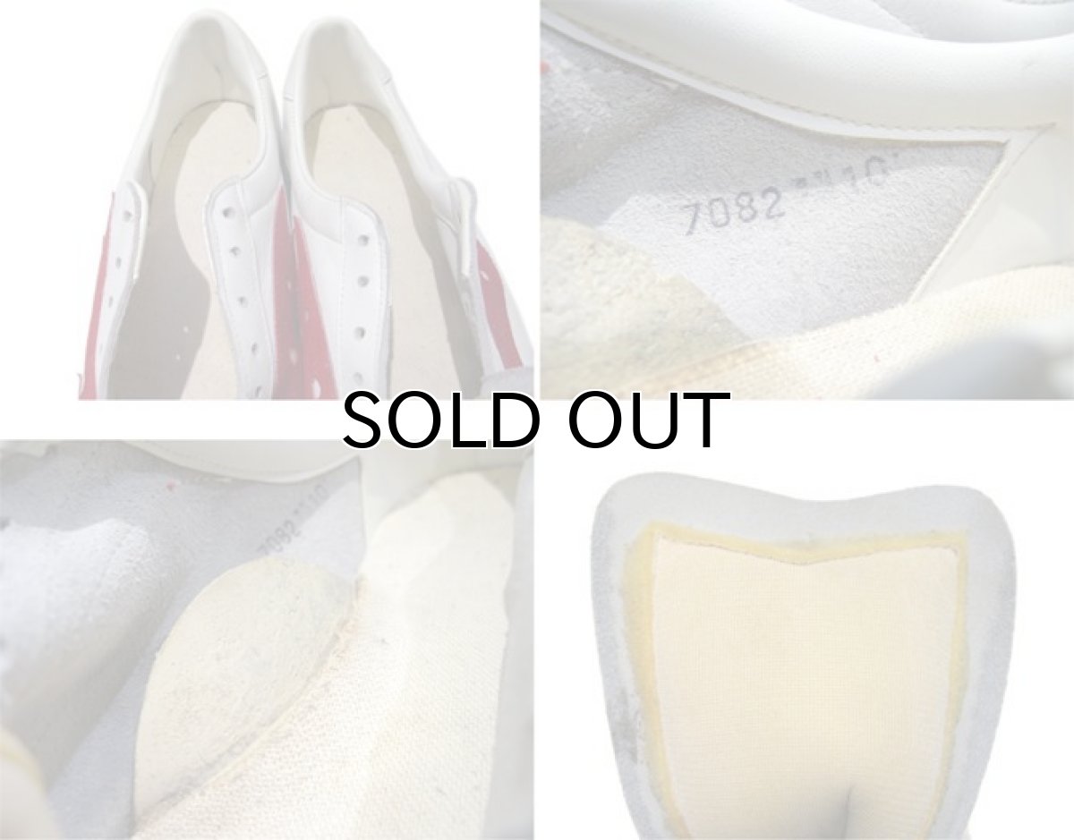 画像5: 1980's Low-Cut Leather Sneaker　Dead Stock　White / Red　size 10 (28 cm) (5)