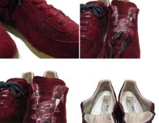 画像4: Maison Martin Margiela 22 Leather/Velvet Sneaker　Burgundy　size 42 (27cm) (4)