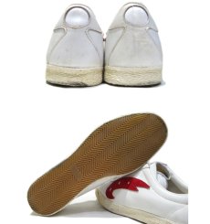 画像3: 1980's Low-Cut Leather Sneaker　Dead Stock　White / Red　size 10 (28 cm) (3)