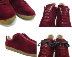 画像3: Maison Martin Margiela 22 Leather/Velvet Sneaker　Burgundy　size 42 (27cm) (3)