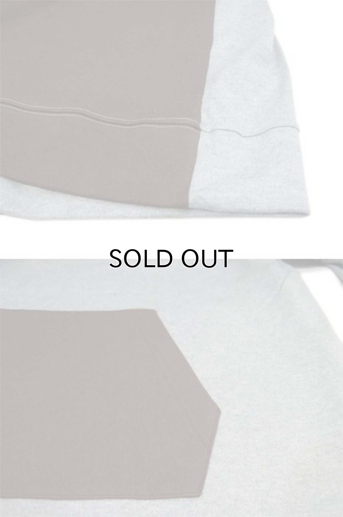 画像3: " Note and Pen the poem " ノートとペン  "ポエムのTee"(袖九分目)  "Kangaroo Pocket"  GREY / BROWN (3)