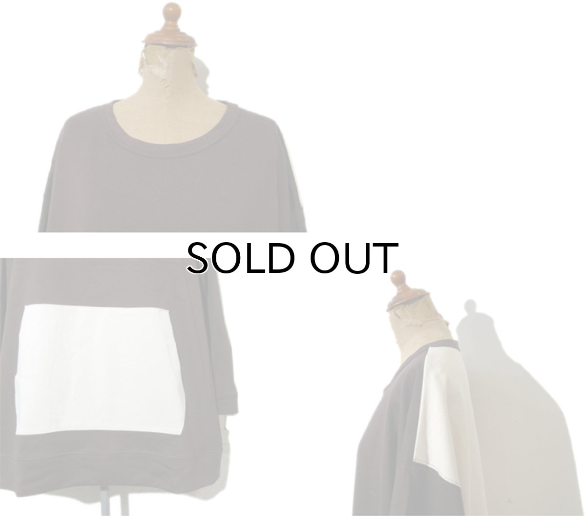 画像2: " Note and Pen the poem " ノートとペン  "ポエムのTee"(袖九分目)  "Kangaroo Pocket"  BROWN / OFF (2)