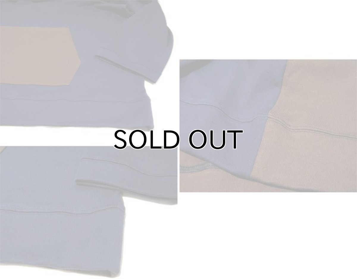 画像3: " Note and Pen the poem " ノートとペン  "ポエムのTee"(袖九分目)  "Kangaroo Pocket"  NAVY / BROWN (3)