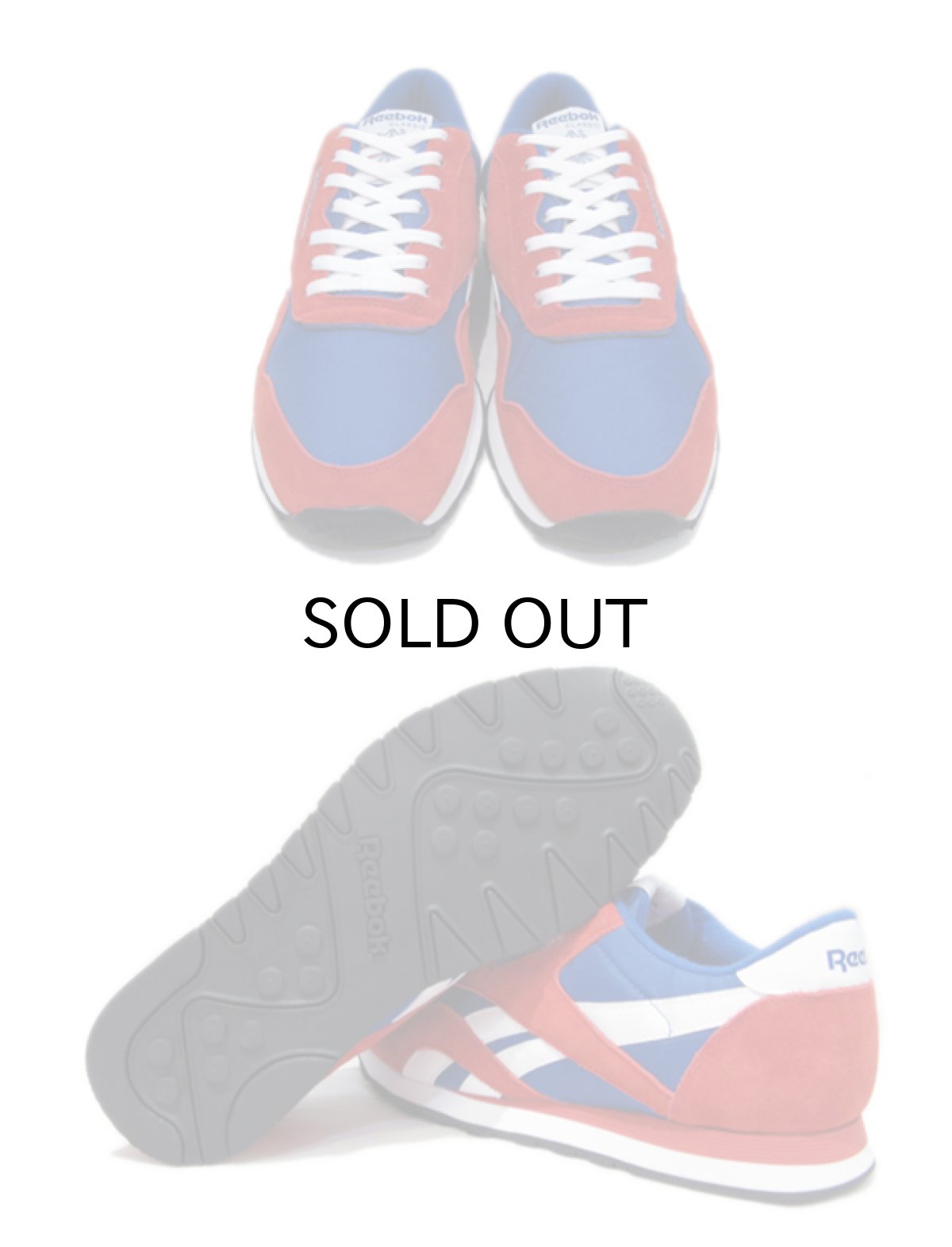 画像3: NEW Reebok CLASSIC Suede/Nylon Running Sneaker RED / BLUE size 11 (29 cm) (3)