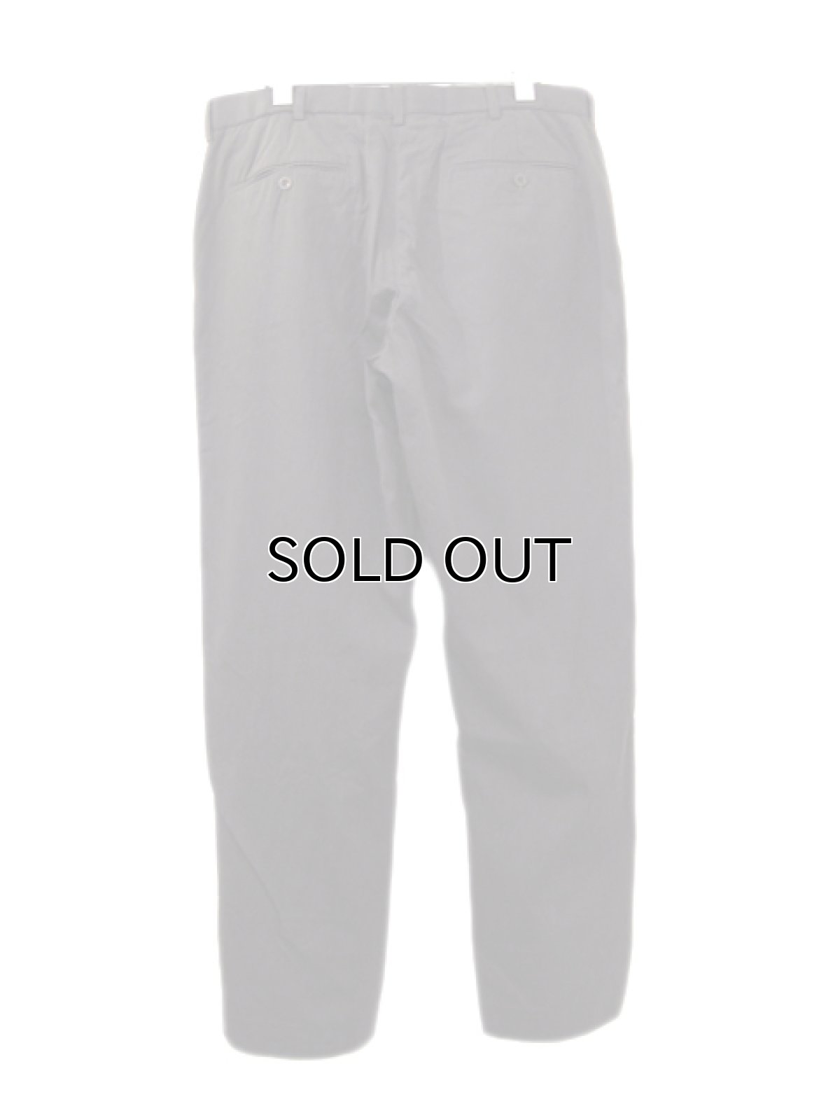 画像2: "POLO by Ralph Lauren"  Silk / Cotton  Straight Trousers BROWN size w 35 inch (表記34/32) (2)