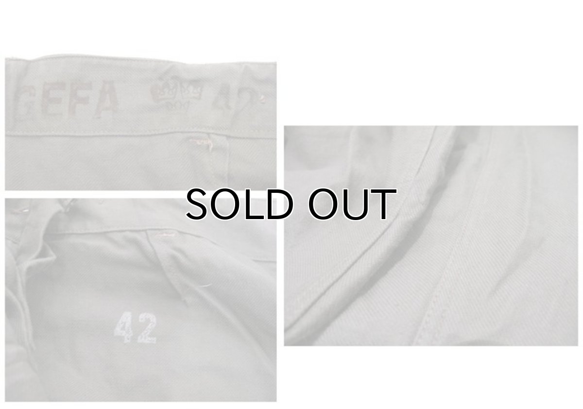 画像5: 1970-80's Swedish Military Cotton Twill Trousers size w 30.5 inch (表記42) (5)