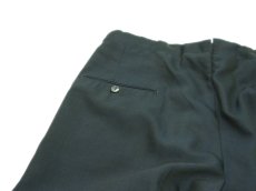 画像4: 1970's Non Tuck Tapered Trousers　Dark Green　size 31~33 inch (表記なし) (4)