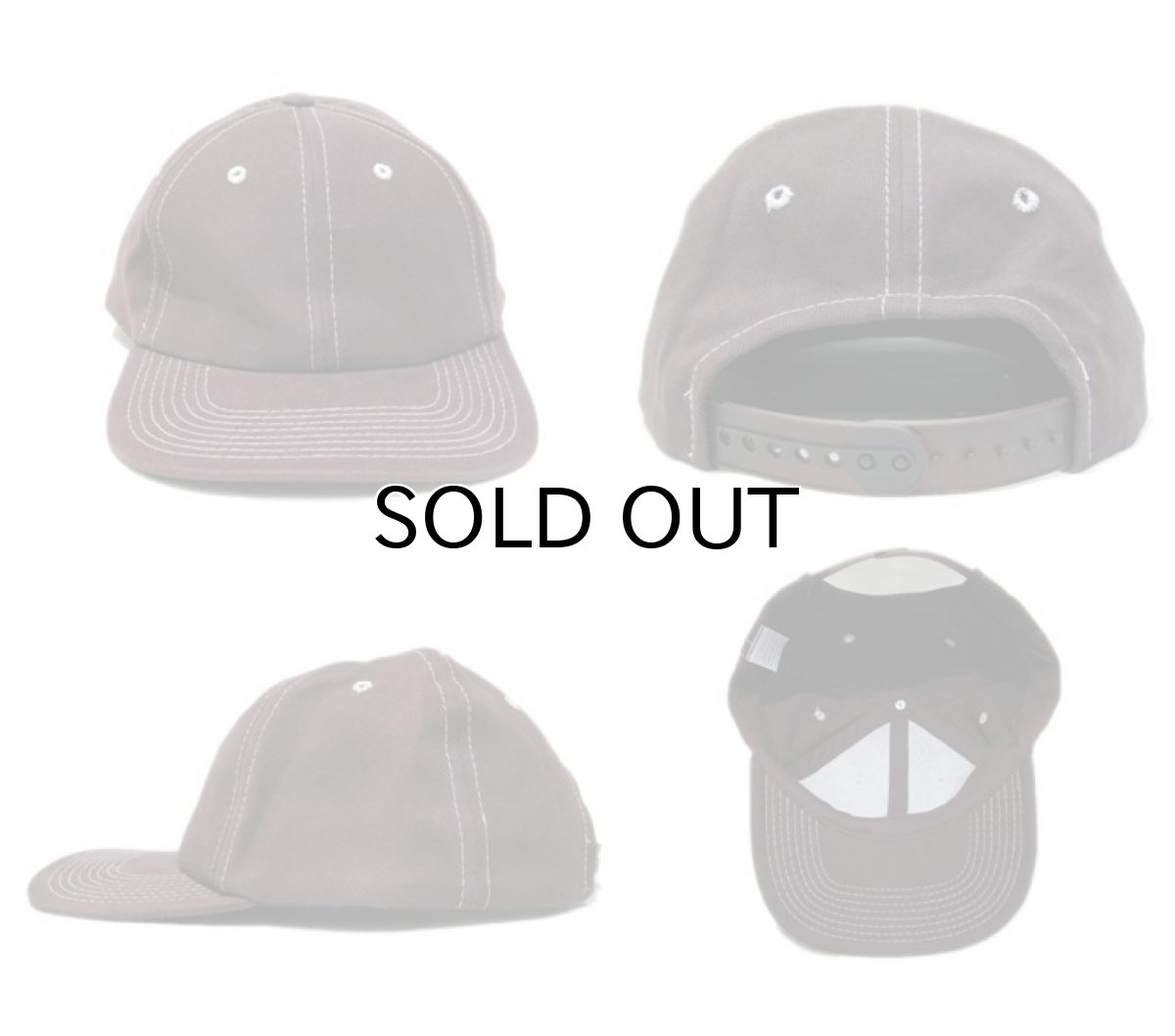 画像2: 1990's~ "FRONTIER" Cotton Baseball Cap "Dead Stock" BROWN One Size Fits All (2)