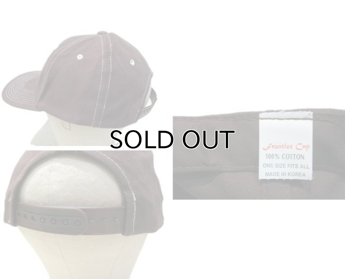 画像3: 1990's~ "FRONTIER" Cotton Baseball Cap "Dead Stock" BROWN One Size Fits All (3)