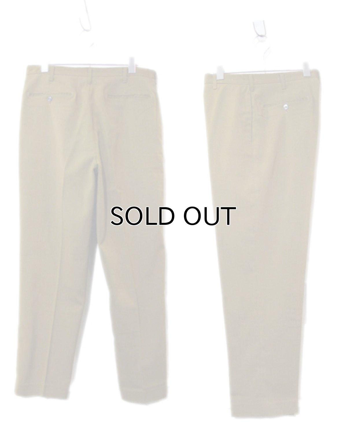 画像2: 1970's Non Tuck Tapered Trousers Mustard size 31.5 inch (表記なし) (2)