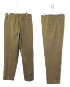 画像2: 1970's Non Tuck Tapered Trousers　Mustard　size 31.5 inch (表記なし) (2)