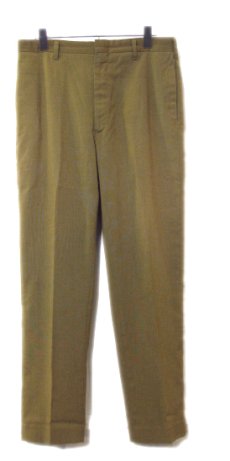 画像1: 1970's Non Tuck Tapered Trousers　Mustard　size 31.5 inch (表記なし) (1)