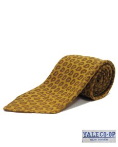 画像1: OLD "YALE CO-OP" Paisley Pattern Regular Tie　color : Mustard (1)