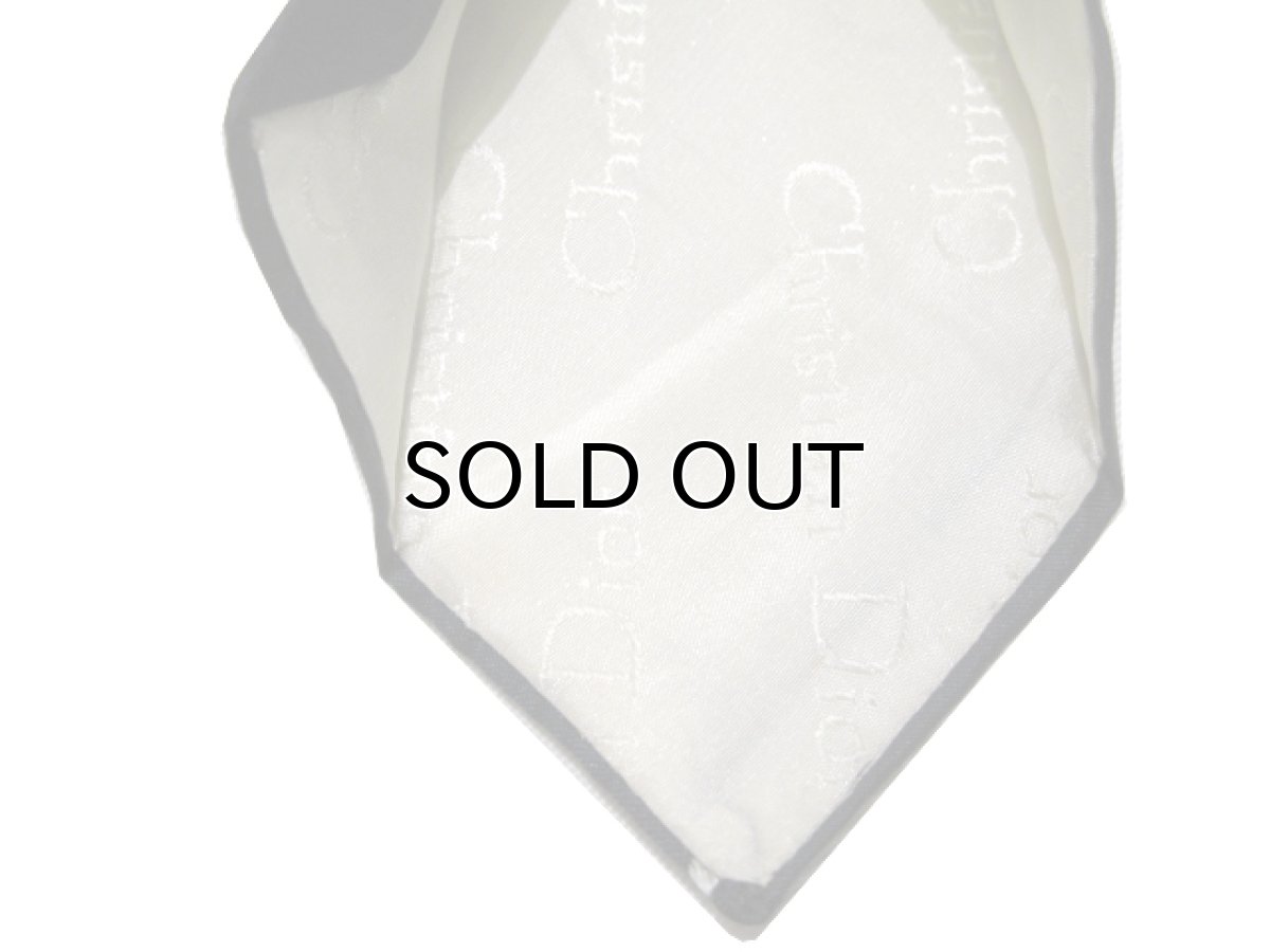 画像4: 1980's "Christian Dior" Pin Dot Narrow Tie color : Navy (4)