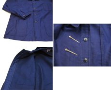 画像4: 1950-60's French "Le Mont Saint-Martin" Moleskin Jacket　Dead Stock　Blue　size S - M (表記 44) (4)