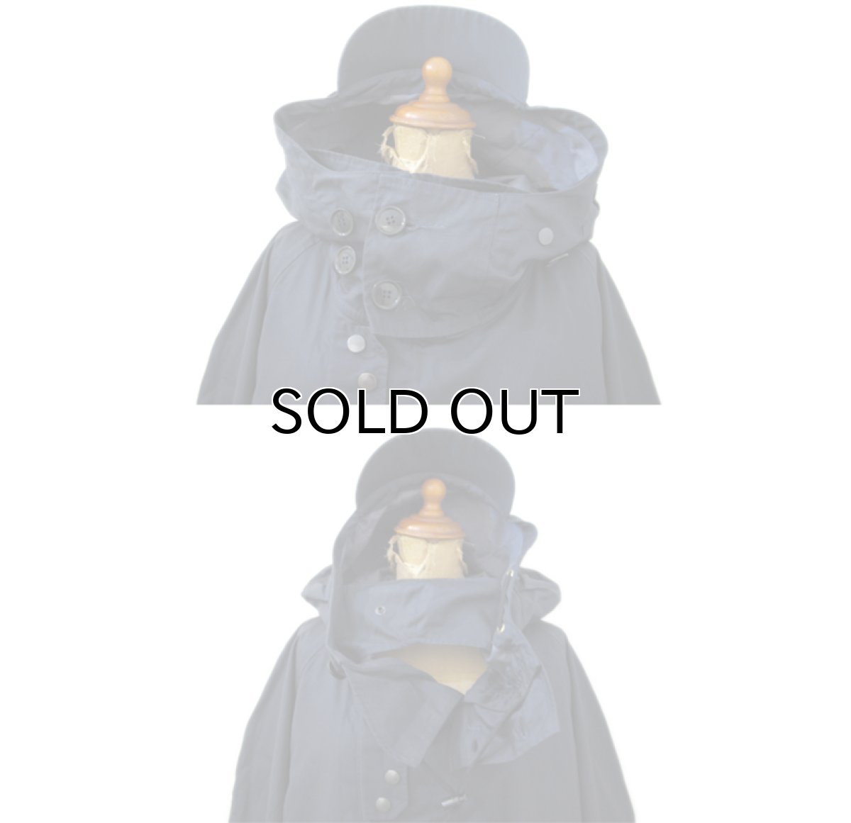 画像3: British ROYAL NAVY Ventile Cotton Windproof Smock Navy size M - L (表記 164 / 92) (3)