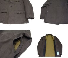 画像5: 1950's French "Dumont Durville" Cotton Pique Hunting Jacket　Dead Stock　BROWN　size M (表記 40) (5)