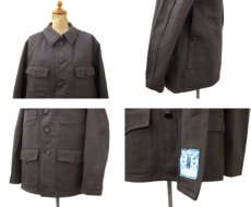 画像3: 1950's French "Dumont Durville" Cotton Pique Hunting Jacket　Dead Stock　BROWN　size M (表記 40) (3)