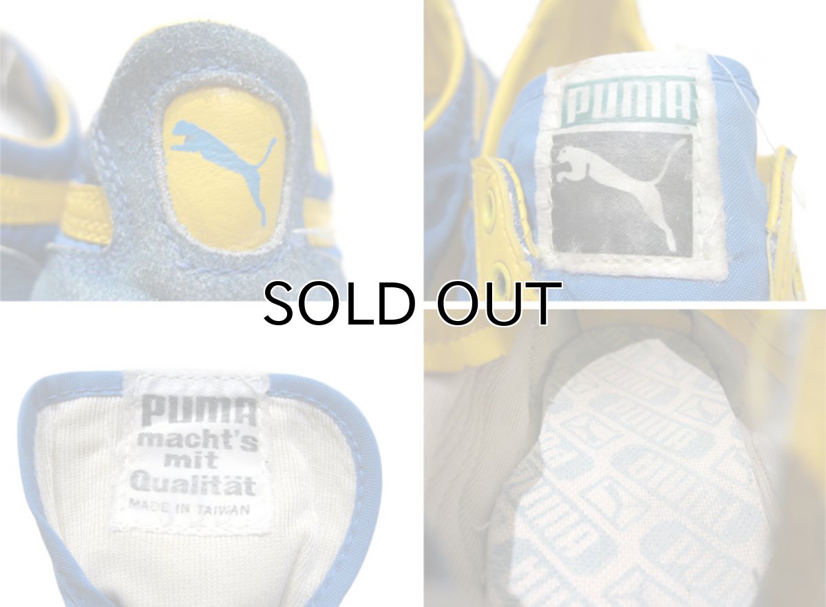 画像3: 1970's~ PUMA "TAHARA" Nylon Sneaker -made in TAIWAN- Blue / Yellow 表記不明 (25.5cm ~ 26cm) (3)