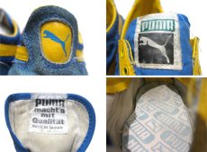 画像3: 1970's~ PUMA "TAHARA" Nylon Sneaker -made in TAIWAN-　Blue / Yellow　表記不明 (25.5cm ~ 26cm) (3)