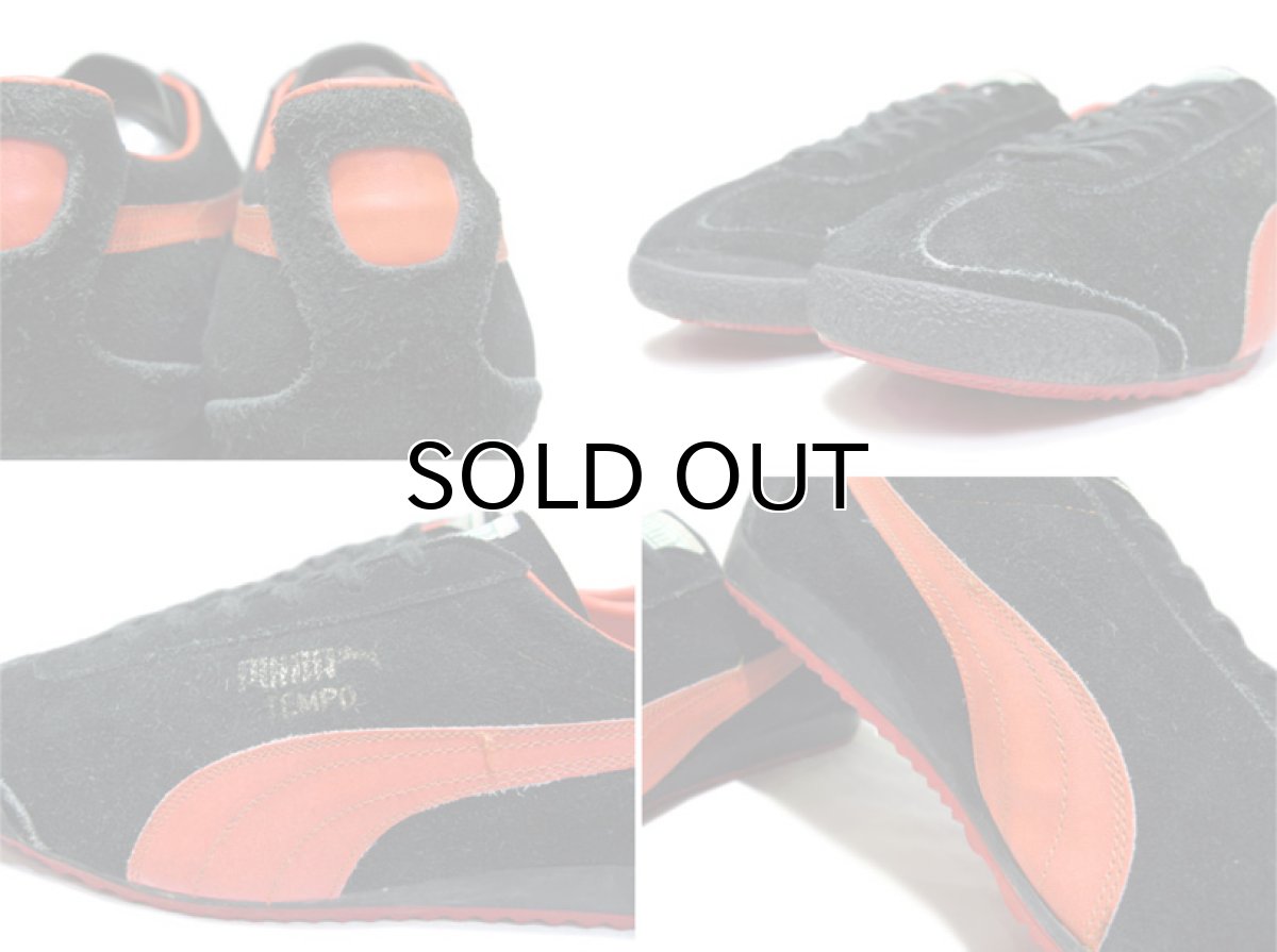 画像5: 1970-80's PUMA "TEMPO" Suede Sneaker -made in West Germany- Black / Orange UK11.5 (US 12.5 / 30.5 cm) (5)