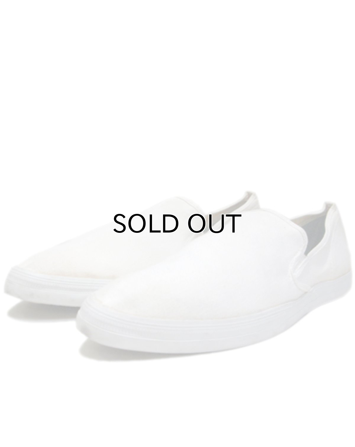 画像1: ~1980's P.F.Goodrich Canvas Slip-on -made in USA-　Off White　size 12 (30 cm) (1)