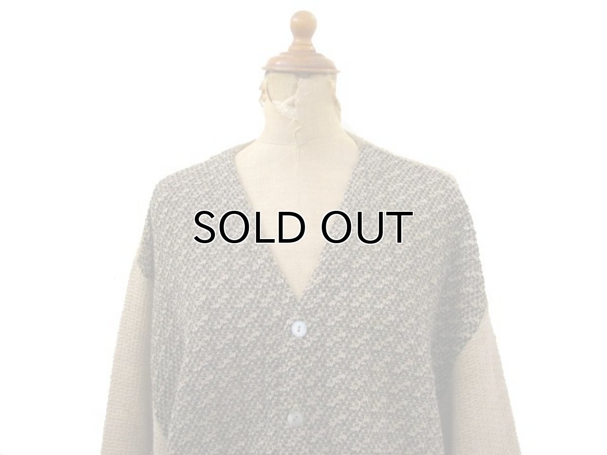 画像3: 1960's~ "TOWNE and KING" Alpaca Knit Cardigan Brown / Beige size L (表記 44) (3)