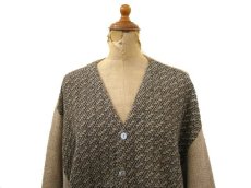 画像3: 1960's~ "TOWNE and KING" Alpaca Knit Cardigan　Brown / Beige　size L (表記 44) (3)