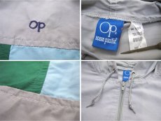 画像6: 1980's "OP Ocean Pacific" Zip Up Cotton / Nylon Parka　GREY　size M - L (表記 L) (6)